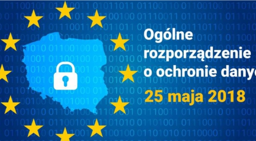 Zdjęcie przedstawia informator dotyczący ogólnego rozporządzenia o RODO z dnia 25 maja 2018 roku
